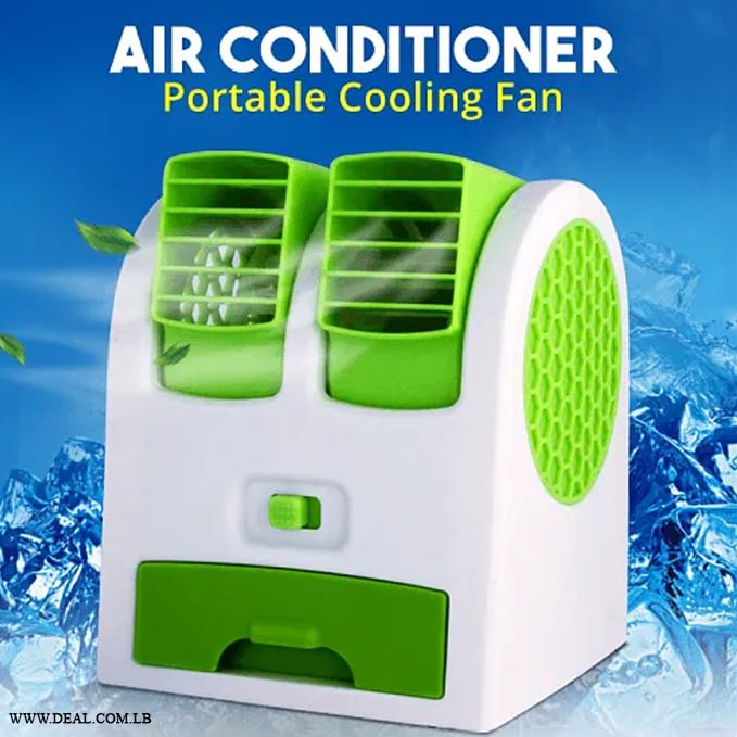 Mini Fan Air Conditioner | Works On Battery & Electricity
